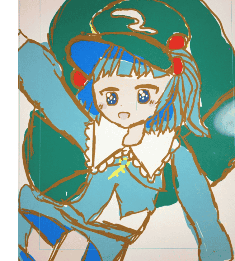 H.M.さん（9歳）が受講前に描いた作品